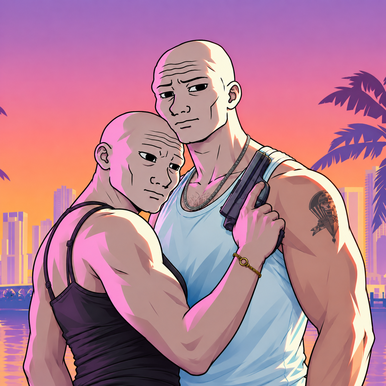GTA6 Chad City character portrait
